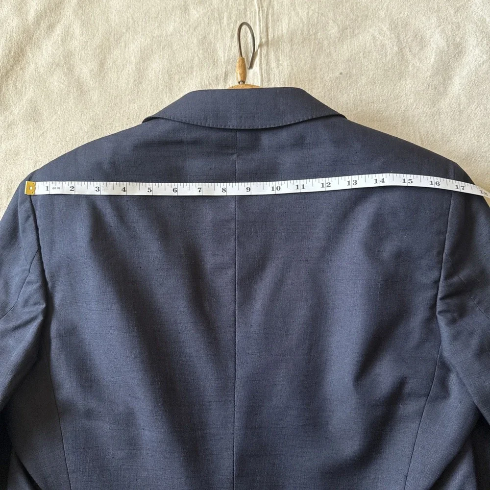 Christian Dior Men's Navy Blue Blazer Suit Jacket Vintage